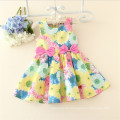 Neue 2016 Mädchen Kleid Floral Kinder Kleidung Mädchen Casual Kleider Mode Design Kinder Kleidung Prinzessin Sommerkleid